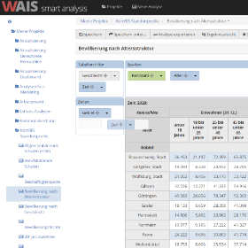 WAIS smart analysis: Ergebnistabelle flexibel anordnen